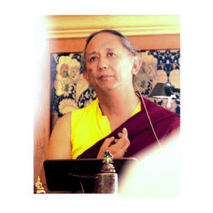 Photograph of Dzigar Kongtrul Rinpoche practicing